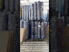 Résistant aux produits chimiques, empilable 1 à 25 litres, seau en plastique avec couvercle