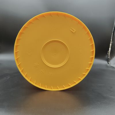 Seau de lubrifiant industriel de 18 litres avec buse jaune empilable 20 litres Seau en plastique