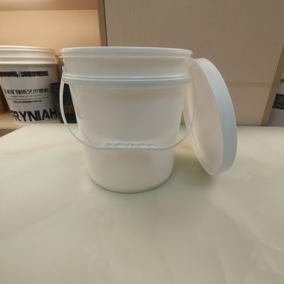Blanc Noir 10L Bouteille ronde en plastique Matériau PP avec couvercle de joint