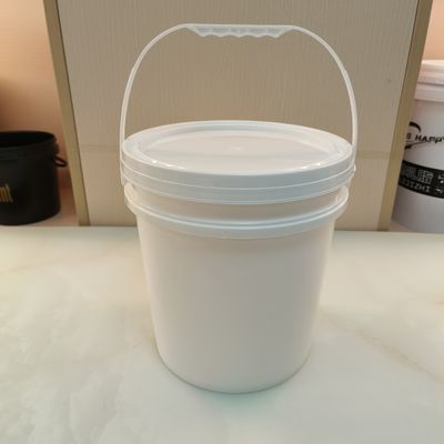 Blanc Noir 10L Bouteille ronde en plastique Matériau PP avec couvercle de joint