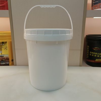 Haut degré d' empilabilité, simple et blanc, cuve de 5 gallons avec couvercle exempt de BPA