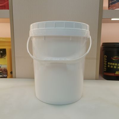 Haut degré d' empilabilité, simple et blanc, cuve de 5 gallons avec couvercle exempt de BPA