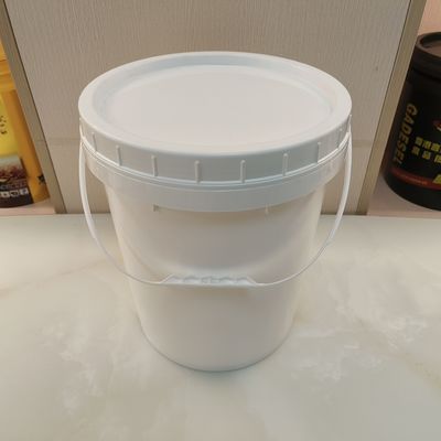 Haut degré d' empilabilité, simple et blanc, cuve de 5 gallons avec couvercle exempt de BPA