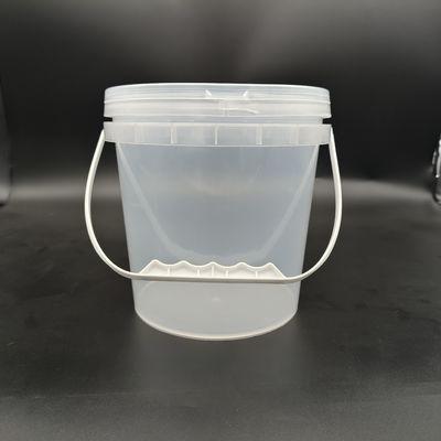 Résistance à la compression Seau en plastique transparent Seau de plage en plastique transparent avec poignée en plastique