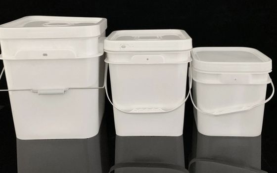 Poly Line Bucket Food Storage Buckets Carrés Téléchargement à écran par transfert thermique