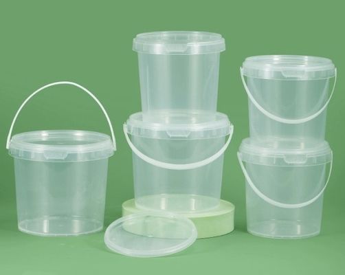 Seau de nourriture en plastique sans BPA avec vis sur le couvercle ISO9001