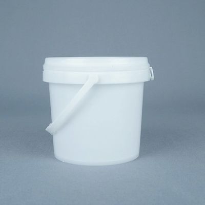 Cuisine 20 litres de seau de nourriture en plastique blanc avec couvercle empilable