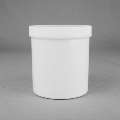 Cuisine 20 litres de seau de nourriture en plastique blanc avec couvercle empilable