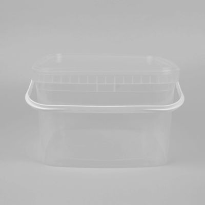 Surface lisse 5 gallons de seau en plastique transparent décoration IML