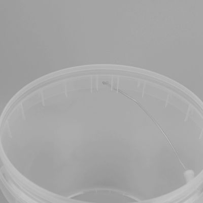 ISO9001 20l Seau en plastique transparent avec application de transfert thermique