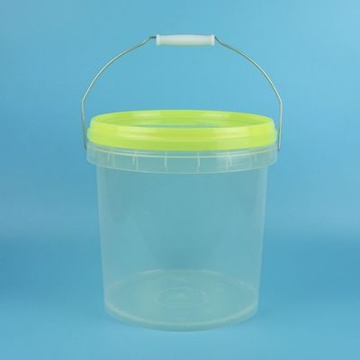 5 l de seaux en plastique transparent avec décoration de transfert thermique