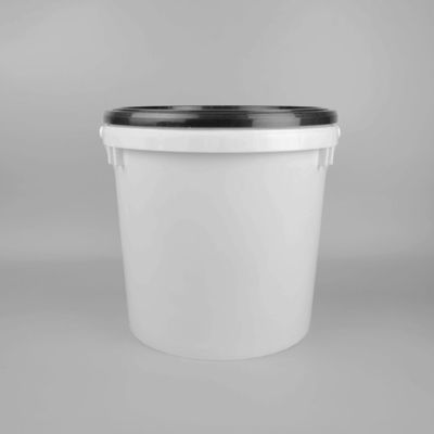 Stockage en toute sécurité à l'épreuve des fuites 1 ~ 25L Seau de nourriture blanche avec couvercle