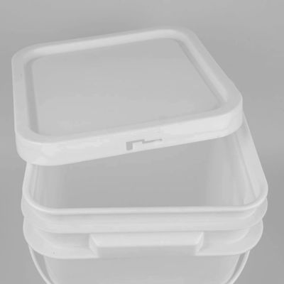 Matériau en PP, de qualité alimentaire blanche, seau étanche, étanche à l'air, avec couvercle