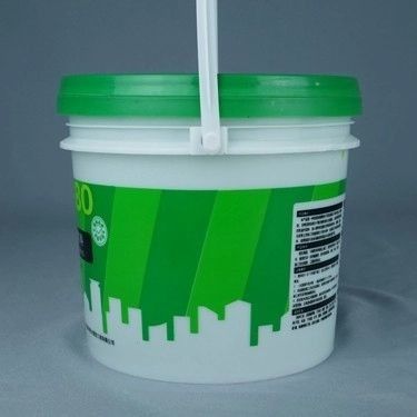 Boîtier de peinture en plastique rond de 18 l avec poignées