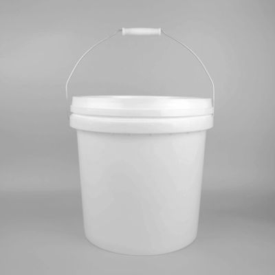 Boîtier de peinture en plastique rond de 18 l avec poignées