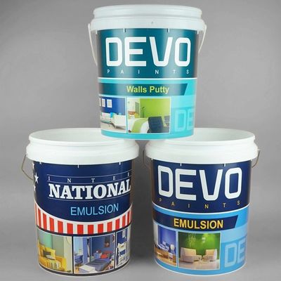 OEM ODM Peinture de surface lisse Bucket plastique avec couvercle résistant aux UV