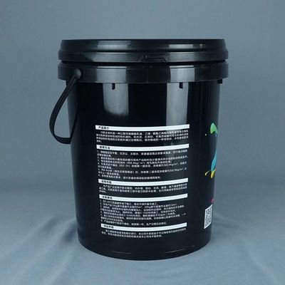OEM ODM 5 gallons de seaux en plastique avec couvercle Noir 5 gallons de seaux
