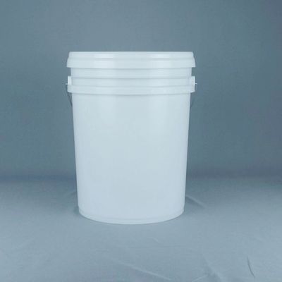 Des seaux en plastique de 5 gallons blancs sans BPA avec couvercle pour poudre chimique
