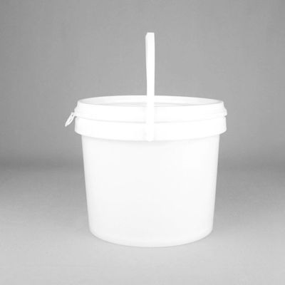 Résistant aux produits chimiques, empilable 1 à 25 litres, seau en plastique avec couvercle