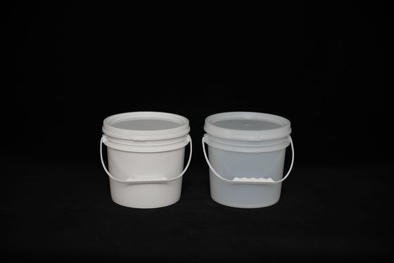 Seau en plastique transparent personnalisé avec couvercle pour usage intérieur et extérieur
