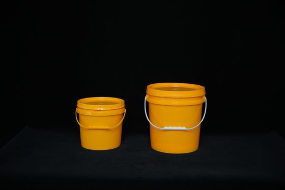 Seau de rangement en plastique rond légèrement personnalisable