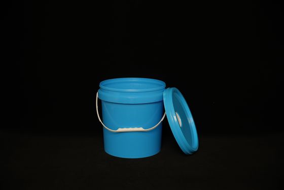Seau de rangement en plastique rond légèrement personnalisable
