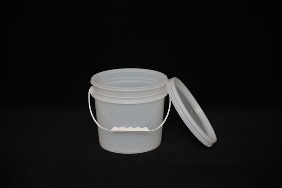 Seau en plastique transparent personnalisé avec couvercle pour usage intérieur et extérieur