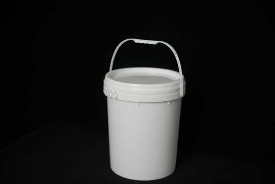 Seau de stockage en plastique sur mesure avec couvercle pour alimentation et usage industriel