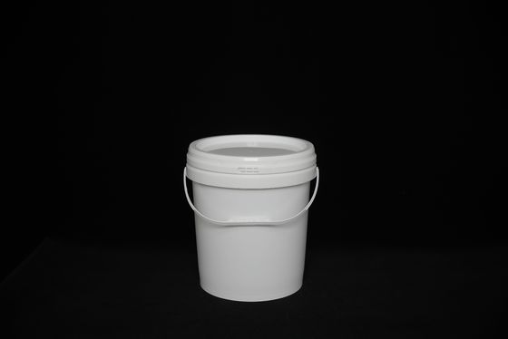 Seau de rangement en plastique rond légèrement personnalisable